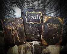 Embossed Leather Books